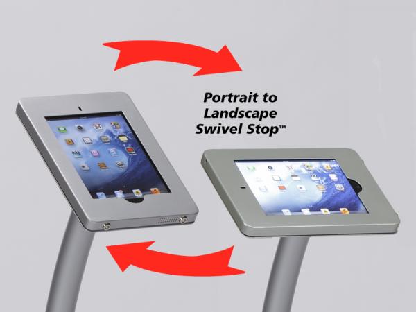 MOD-1333 Portable iPad Kiosk -- Silver